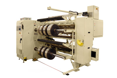 Cortadora rebobinadora doble de accionamiento central