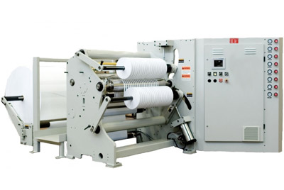 Cortadora rebobinadora de superficie central